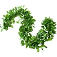 thumbnail image 2 of Clearance 4.2Ft 24Pcs Artificial Ivy Garland Fake Plants, Simulation Radish Leaf Vine Hanging Garland, Hanging for Home Bedroom Garden Party Wedding Wall Room Decor (Total 173Ft), 2 of 6