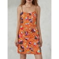 thumbnail image 4 of LMLYSoH Women Sling Dress, Sleeveless Backless Sequined Flower Club Party One-Piece Dress, 4 of 9