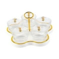 thumbnail image 3 of Divided Dried Fruit Plate Dried Fruit Snack Serving Plate Kitchen Storage Jar Five Compartments for Dining Room, 3 of 9