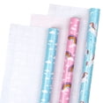 thumbnail image 6 of Unicorn Wrapping Paper Roll - Mini Roll - Unicorn/ Rainbow/Cloud Print for Birthday, Baby Shower - 17 x 120 inches - 3 Rolls (42.5 sq.ft.ttl.), 6 of 7