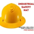 thumbnail image 4 of BRITEGUARD Yellow Industrial Safety Helmet, ANSI Approved  6-Point Ratchet Suspension  Approved OSHA Hard Hats for Construction and Industrial Applications, 4 of 7