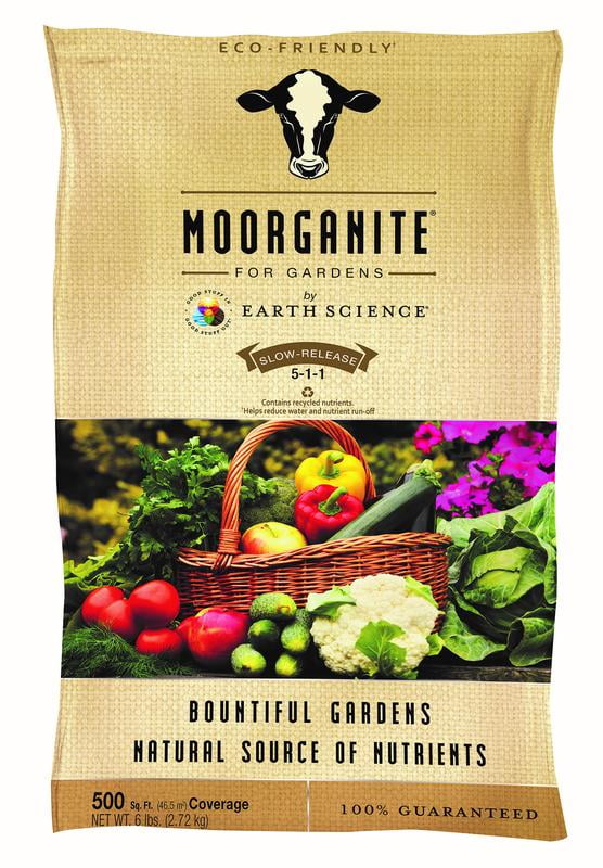 Moorganite Natural All Purpose Plant Food by Earth Science, 6 lb, 600 sq.ft. Coverage
