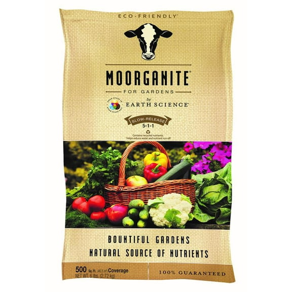 Moorganite Natural All Purpose Plant Food by Earth Science, 6 lb, 600 sq.ft. Coverage