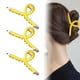 thumbnail image 1 of Pinzas para el pelo con forma de lápiz - Pinzas para el pelo con temática escolar para mujeres, agarre antideslizante para todo tipo de cabellos, regalo para profesores y estudiantes, 1 of 6