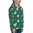 thumbnail image 3 of JUNZAN Gingerbread Snowman Cookies Print Kids Zip Up Hoodies Long Sleeve for Boys or Girls Casual Oversized Jackets with Pocket Loose Tops- Medium, 3 of 6