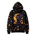 thumbnail image 3 of Lullu Halloween Girls Graphic Hoodie Fall Cozy Long Sleeve Sweatshirt, Sizes 4-14, 3 of 3