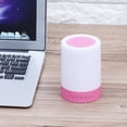 thumbnail image 5 of Bienvenido Portable Wireless Bluetooth Speaker Smart Touch LED Light Stereo Loudspeaker (Pink), 5 of 8