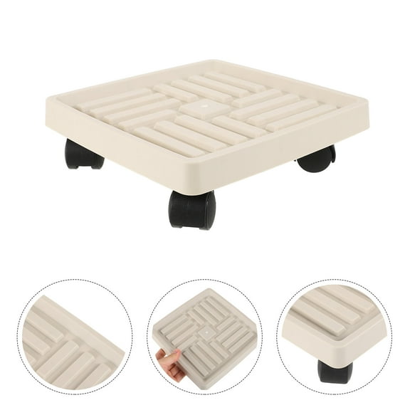 LEXSOMEO Plant Tray With Wheels Planter Holder Planter Stand Movable Planter Stand with Wheels