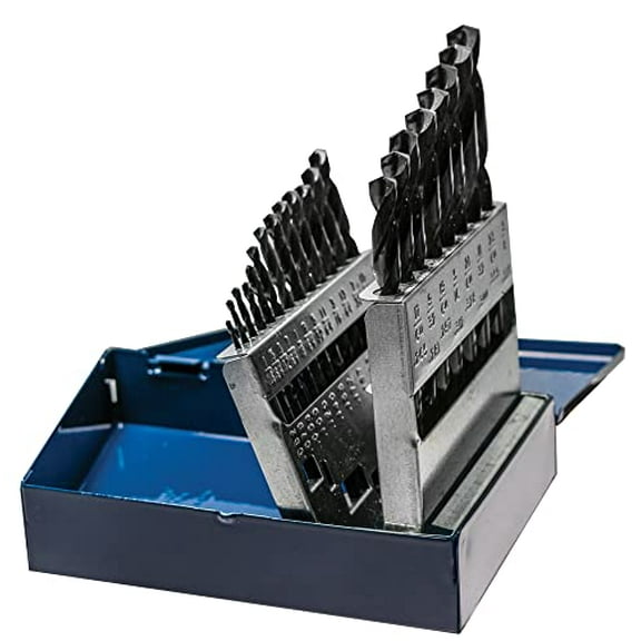 Century Drill & Tool 24921 Black Oxide Drill Bit Set, 21 Piece