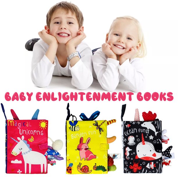 Libro De Tela De Cola Libro De Tela 3D Educativo Temprano Con Papel Sonoro Lavable Y Novedoso Libro De Tela Sensorial Buena Opción De Regalo Para Niños Y Niñas De 0 A 3 Años De Edad Que Aprenden Muyoka Hogar