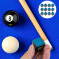 thumbnail image 2 of Cue Stick Wiping Powder Pool Table Cue Chalk Billiards Playing Accessories Blue, 2 of 6