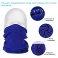 thumbnail image 4 of Unique Bargains Winter Neck Warmer, 2 Pack Drawstring Warm Face Scarf Windproof Neck Gaiter, Blue, 4 of 7