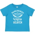 thumbnail image 3 of Inktastic Handpicked for Earth by My Granny in Heaven with Angel Wings Boys or Girls Baby T-Shirt, 3 of 5