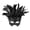 Black, variant on Black Venice simulation feather camouflage mask, 3D relief,luxurious lace carnival mask for Halloween role-playing carnival party costumes and accessories