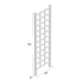 thumbnail image 2 of DuraTrel Elmwood 22" x 75" White Vinyl Trellis, 2 of 9