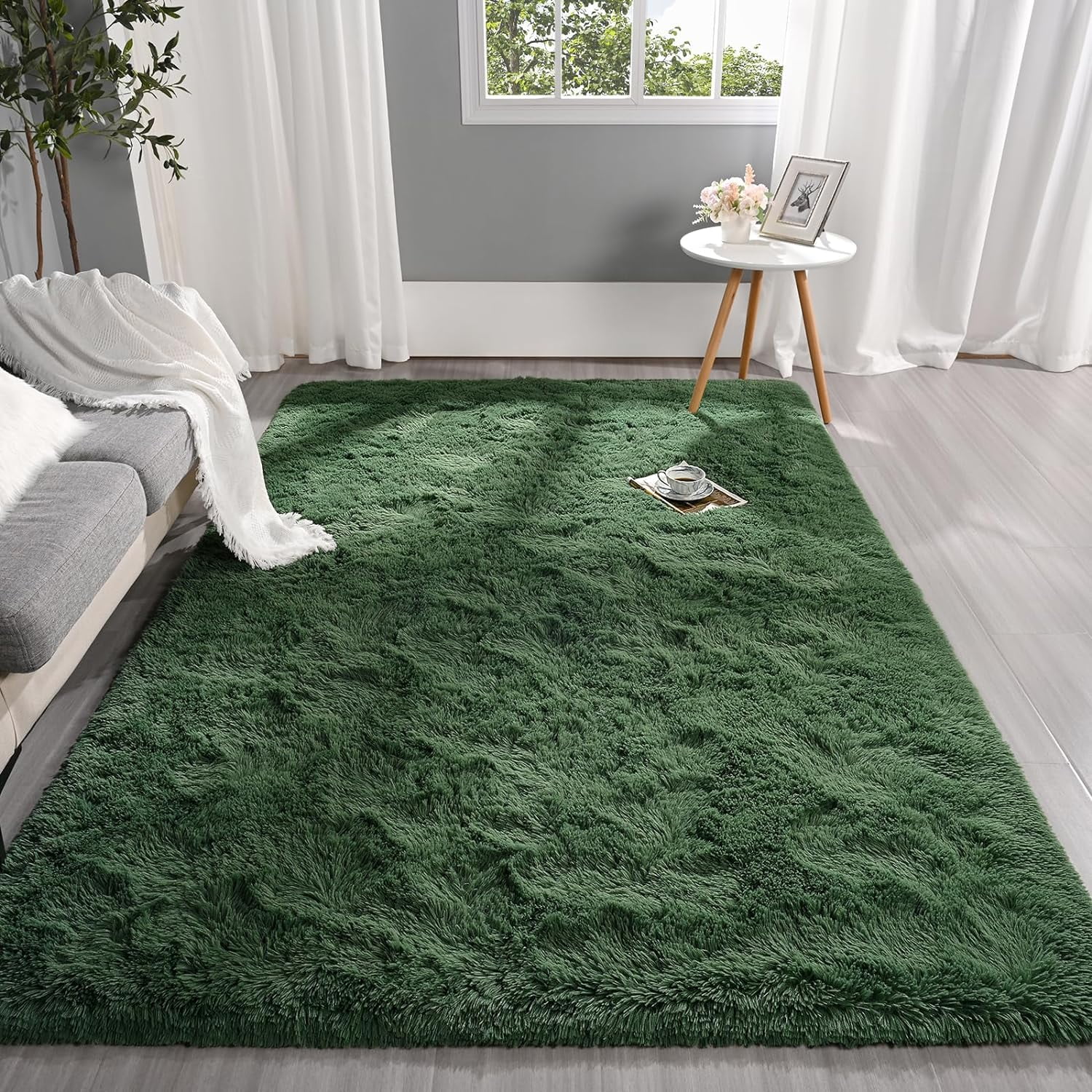 Lochas Fluffy Soft Shag Carpet Rug for Living Room Bedroom Big