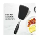 thumbnail image 4 of Good Handles Espátula de silicona flexible grande Espátula de cocina antiadherente y silicona resistente al calor, acero inoxidable, negro Snngv, 4 of 4