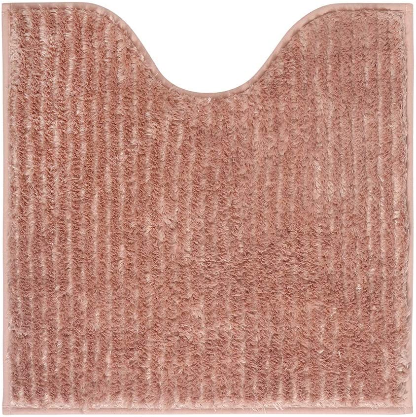HomeExpress 19.5x19.5 Inch Toilet Bath Rug, Square UShape Contour Mat