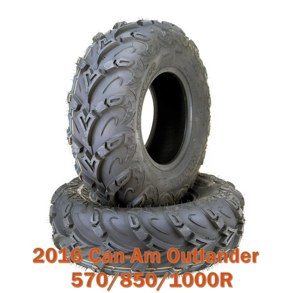 26x8R12 Radial ATV Front Tires Set for 2016 Can-Am Outlander 570/850/1000R
