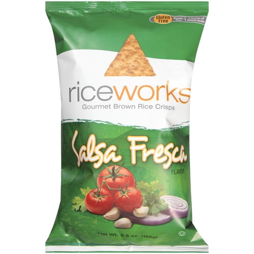 riceworks salsa fresca gourmet brown rice crisps 5 5 oz walmart com rice works salsa fresca
