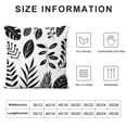 thumbnail image 5 of Acheng Short Plush Pillowcase 1 Piece - Palm Leaves with Lush Branches and Leaves, Tropical Jungle Palm Leaves with Charming Colors White, 5 of 5