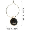 thumbnail image 5 of KAKOWELY 26 marcadores reutilizables para copas de vino, con letras de aleación de zinc, accesorios para vino., 5 of 5