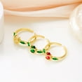 thumbnail image 4 of Adjustable Tulip Flower Ring: Fashionable and Sweet Copper Ring for Women, Featuring Electroplated Floral Design, Perfect for Everyday Wear, 4 of 7