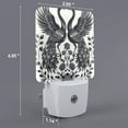 thumbnail image 2 of Balery Artistic Black White Peacocks Pattern LED Night Light with Automatic Sensor Plug in Night Light with Dusk-to-Dawn Light Sensor LED Nightlight 0.5W-EU, 2 of 7