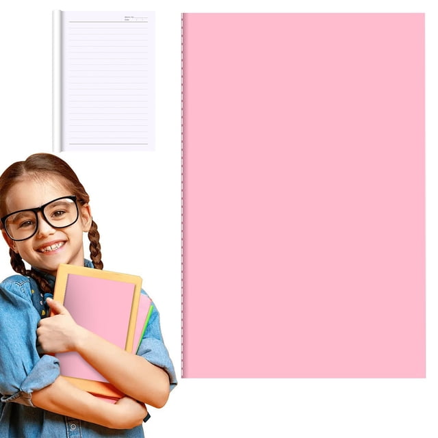 A5 Notebook Thickened Softcover Sewed Notebook Wear Smooth Writing Book 60 Pages Multi Color Portable Notebooks for Daily Note Taking,1Pcs(Pink)