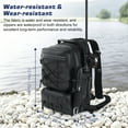 thumbnail image 6 of MoKo Fishing Backpack with Rod & Gear Holder, Nylon Waterproof Fishing Tackle Storage Bag for Fishing, Camping, Hiking, Hunting, Fishing Gifts for Men Father, Black, 6 of 8