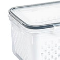 thumbnail image 1 of Contenedor de almacenamiento de frutas y verduras, caja de cesta de almacenamiento con drenaje Contenedores de frutas Caja de cesta de almacenamiento con drenaje Rendimiento impulsado, 1 of 12