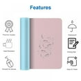 thumbnail image 4 of Computer Desk Mat, PU Leather Gaming Mouse Pad, Non-Slip Keyboard Mouse Mat, Waterproof Desk Writing Pad Protector for Office and Home (31.5" x 15.7"), 4 of 6