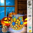 thumbnail image 4 of Decoración del hogar, tarro de dulces iluminado de Halloween con luces, incluye paquete de material, 10 piezas, rompecabezas hecho a mano para padres e hijos, regalo de cristal brillante, contiene 30, 4 of 7