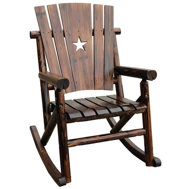 Leigh Country Char Log Outdoor Rocker, What Is The Most Comfortable Rocking Chair