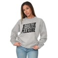 thumbnail image 3 of Guilty Pleasure Funny Sassy Workout Unisex Plus Fleece Graphic Sweatshirt Brisco Brands 2X, 3 of 5