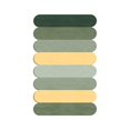 thumbnail image 2 of Alfombras antideslizantes para baño, absorbente, parte trasera de goma, barro de diatomeas grueso y cómodo para bañera, alfombril para baño, Verde amarillo Baoblaze alfombra de baño, 2 of 8