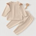 thumbnail image 4 of HFHAPW Toddler and Little Boys Girls 2-Piece Pajamas Long Sleeve Fall Winter PJ Set Kid Sleepwear, 4 of 7