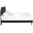 thumbnail image 5 of Modway Corene Queen Vinyl Platform Bed with Round Splayed Legs in Black, 5 of 8
