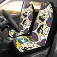 thumbnail image 2 of FMSHPON Set of 2 Car Seat Covers Zombie Universal Auto Front Seats Protector Fits for Car,SUV Sedan,Truck, 2 of 4