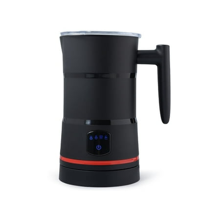 Pkalq Milk Frother, 4-in-1 Electric Milk Frothers, 15oz/430ml Automatic Hot and Cold Foam Maker and Milk Warmer for Latte, Cappuccinos, Macchiato, From the Makers of Instant 500W, Black