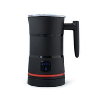 Pkalq Milk Frother, 4-in-1 Electric Milk Frothers, 15oz/430ml Automatic Hot and Cold Foam Maker and Milk Warmer for Latte, Cappuccinos, Macchiato, From the Makers of Instant 500W, Black