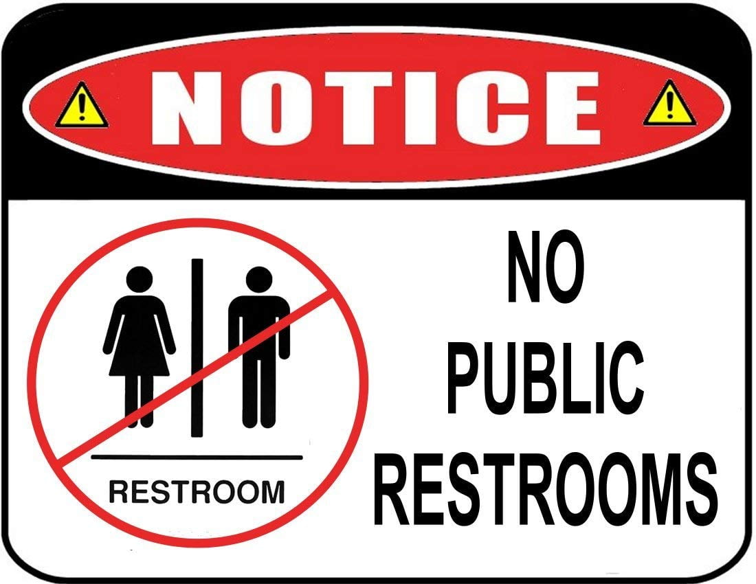 No Public Restroom Sign Printable No Public Restroom Sign Printable
