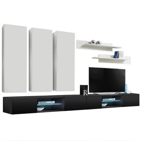 Fly E 33TV Wall Mounted Floating Modern Entertainment Center