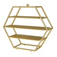 thumbnail image 1 of Soporte de 3 niveles para cupcakes, pasteles, frutas, golosinas, galletas, postres, expositor de cupcakes para bodas, reuniones y fiestas, dorado, 1 of 9