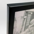 thumbnail image 3 of 4" x 6" Modern Standing Single Picture Frame Black Metal, Tabletop Display, Glass Glazing, 3 of 5