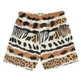 thumbnail image 2 of Kids' Soft & Stylish Beach Shorts 100% Quick-Dry Polyester Boys' Swim Board Shorts Animal Print Pattern Swim Trunks, 2 of 8