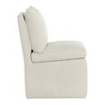 thumbnail image 2 of Sunpan Glenrose 21.5" Modern Fabric Wheeled Dining Chair in Cream, 2 of 7