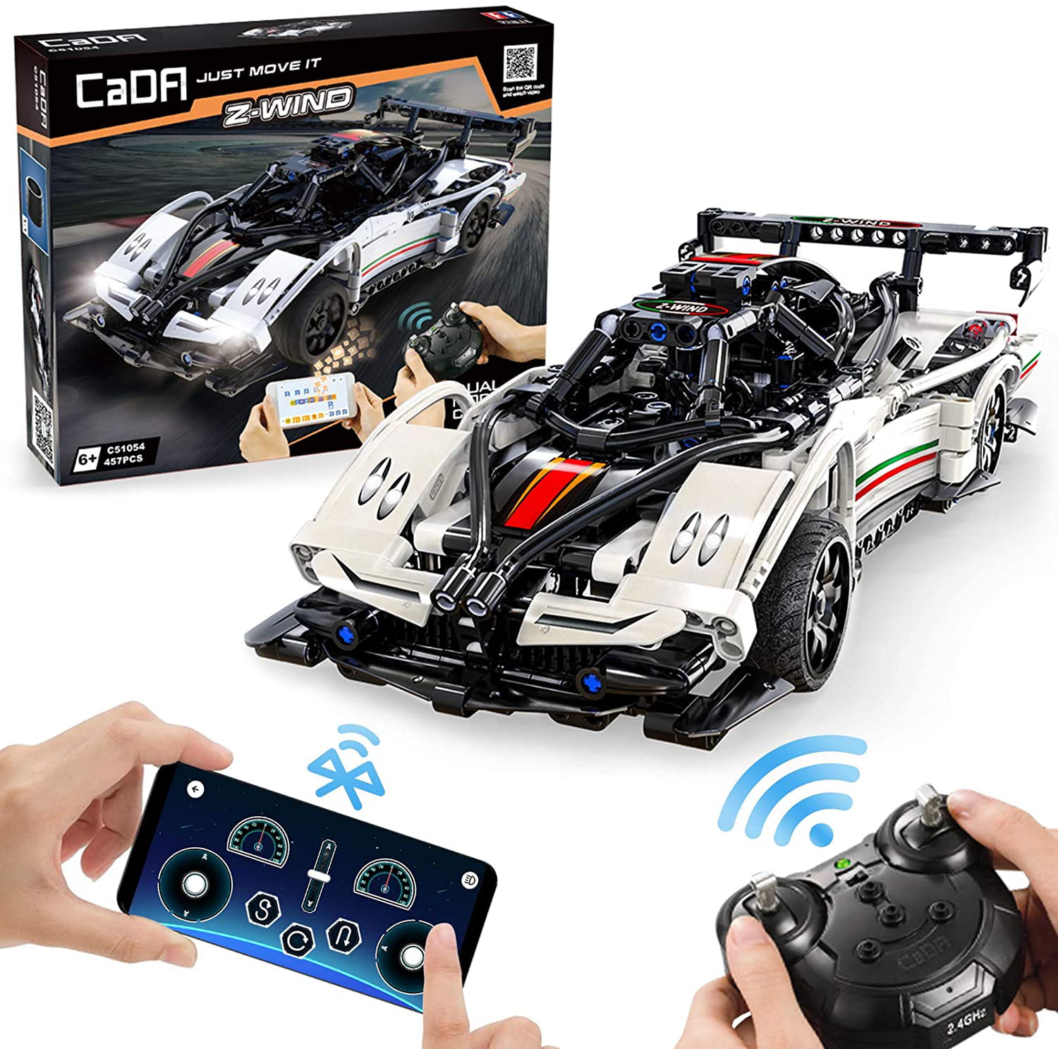 Toys Model Cars Kits To Kids Adults Green Details about   PETRIP STEM RC Car Building Kit 