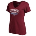 thumbnail image 2 of Women's Burgundy Colorado Rapids Hometown Collection Rapids V-Neck T-Shirt, 2 of 3