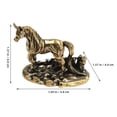 thumbnail image 2 of WHAMVOX Escultura De Unicornio En Latón Dorado Para Adornar Escritorios Y Estantes, 2 of 8